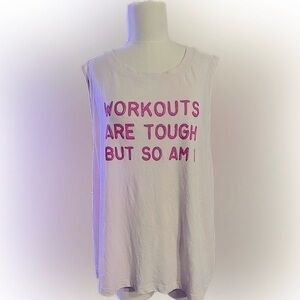 NEW Fabletics Graphic Tank Pink Size 4X